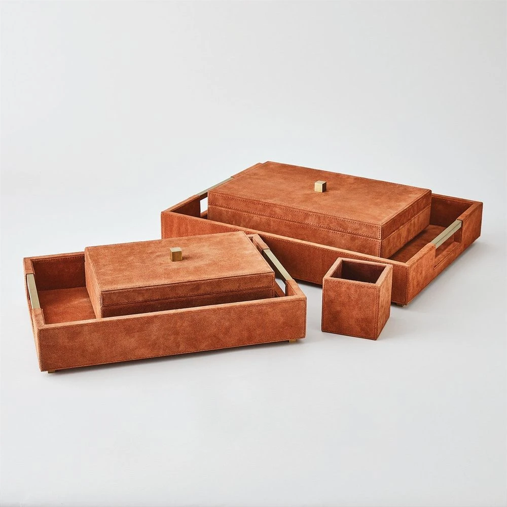 Posh Tray-Rust Suede-Lg 14 Posh Tray-Rust Suede-Lg - Image 14
