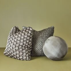 Square Ruche Pillow-Grey -France and So Furniture 90801 7cfb369b a43b 4db6 88b6 d286cd70762f