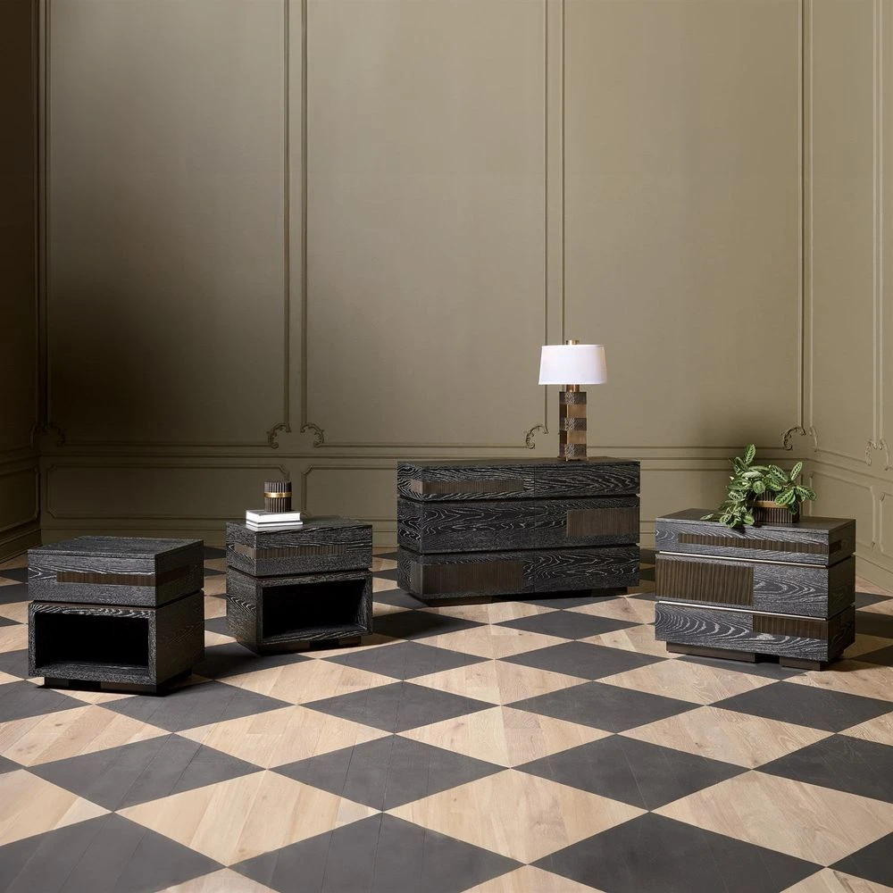 Brazil Dresser-Black Cerused Oak 9 Brazil Dresser-Black Cerused Oak - Image 9