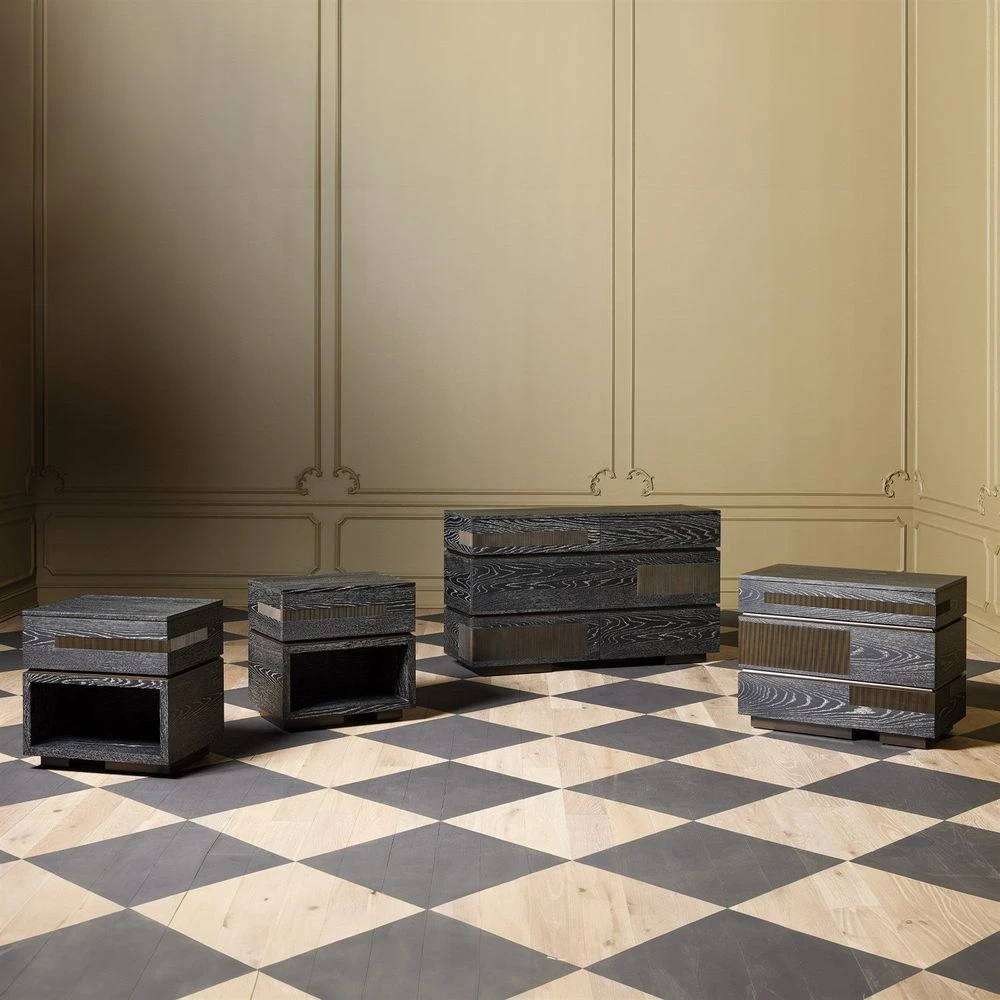 Brazil Dresser-Black Cerused Oak 2 Brazil Dresser-Black Cerused Oak - Image 2