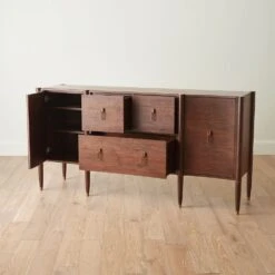 Triple Curve Cabinet-Walnut -France and So Furniture 90869 9d58ba3d 81db 48b5 bef7 c6e6858f508a