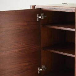 Triple Curve Cabinet-Walnut -France and So Furniture 90872