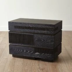 Brazil Chest-Black Cerused Oak -France and So Furniture 90961