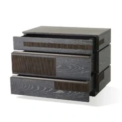 Brazil Chest-Black Cerused Oak -France and So Furniture 90963