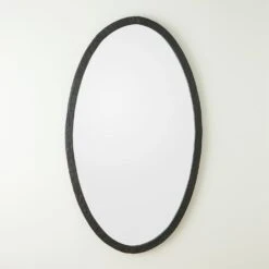 Oval Mirror-Forged Iron