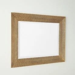 Delicate Basketweave Mirror-Gold -France and So Furniture 91180 4f7e75c0 db13 468e 872f 5851e1a9f39a