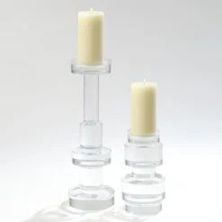 Brilliant Round Pillar Holder-Sm