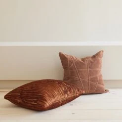 Ribbon Pillow-Rust -France and So Furniture 92559 3218b793 a7fc 4caf 95cc 151430b56cab
