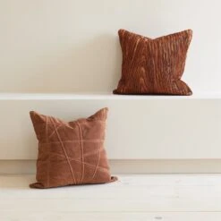 Ribbon Pillow-Rust -France and So Furniture 92560 fe068c3d 7fd3 4e31 8b96 8b27dbe032e2