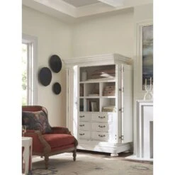 Grand Villa Cabinet - Polo Mallet White -France and So Furniture 937 975C PR open