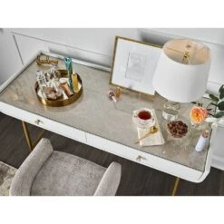 Love. Joy. Bliss. - Miranda Kerr Home Collection - Allure Vanity Desk -France and So Furniture 956813 RM TOP ALT