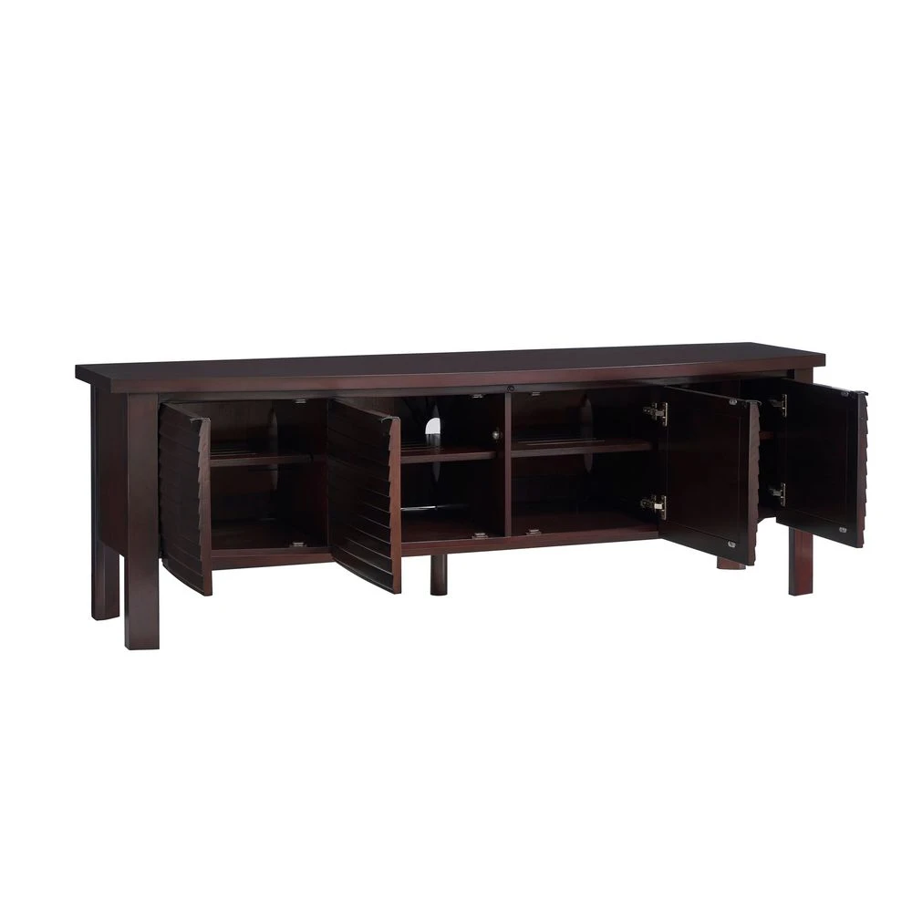 Lumina Media Console - Warm Brown Mahogany 2 Lumina Media Console - Warm Brown Mahogany - Image 2