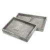 Nadine Rectangular Hide Trays - Set Of 2