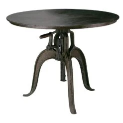 Americana Crank Table In Gun Metal