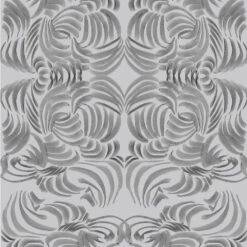 Flora Wallpaper -France and So Furniture ABRA SilverFlora