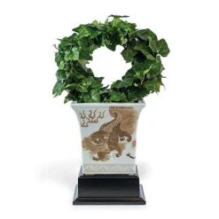 Chow Brown Square Planter (Includes Stand) -France and So Furniture ACBS 059 10 4b