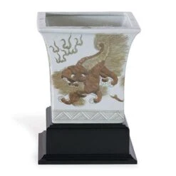 Chow Brown Square Planter (Includes Stand)