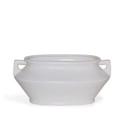 Santorini White Oval Planter