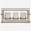 Wenman Gold Triple Candleholder