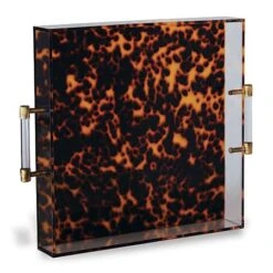 Tortoise Lucite Tray -France and So Furniture ACGS 061 02 1b