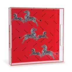 Zebra Lucite Tray -France and So Furniture ACGS 393 02b