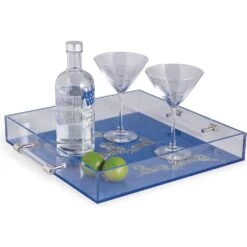 Zebra Lucite Tray -France and So Furniture ACGS 393 04 1Z