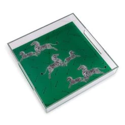 Zebra Lucite Tray