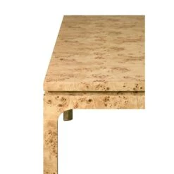 Modern Rectangular Dining Table In Burl Wood -France and So Furniture ADAMS BW DETAIL 2 59026.1744313821