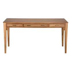 Noir Ambrose Desk, Bleached Teak