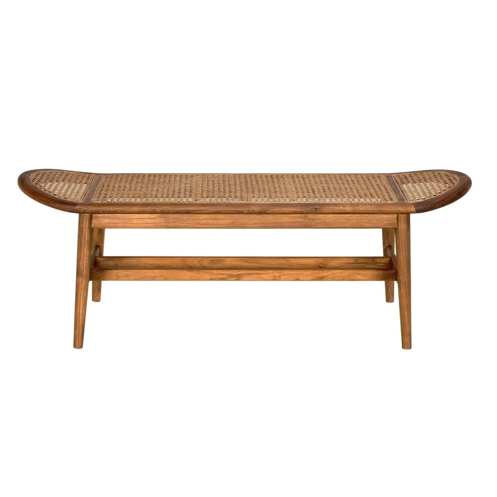 Noir Wayland Bench - Teak 2 Noir Wayland Bench - Teak - Image 2