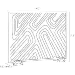Orban Firescreen - Black -France and So Furniture AFI10.l1 0547c515 bdfb 4661 b18b cfa664d09a37