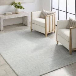 Blaise Handmade Solid Cream/ Gray Area Rug (9'X12') -France and So Furniture AIY02 4 3cf889af 96ec 44ef b3f1 3b27eda74a03