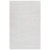 Blaise Handmade Solid Cream/ Gray Area Rug (9'X12')