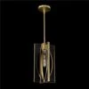 Genesis:Acrylic And Antique Brass Single Droplight - Brass