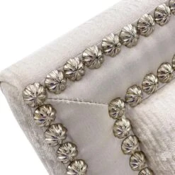 Palm Springs Armchair- 2164 - Grey,Off White,Silver -France and So Furniture AMF 1657V226 2164 AS 11