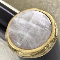 Sapphire Chair- 5017 - Brass,Brown,Grey,Silver -France and So Furniture AMF 1660V242 5017 AS 13