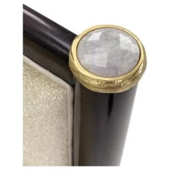 Sapphire Chair- 5017 - Brass,Brown,Grey,Silver -France and So Furniture AMF 1660V242 5017 AS 3