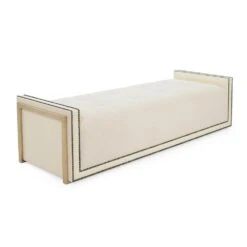 Rowan Bench - Ivory - Beech Wood