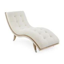 Hudson Chaise - Natural, Silver, White