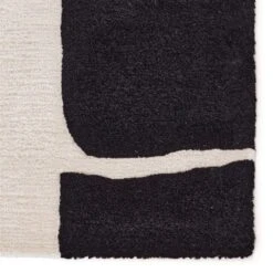 Vivaldi Handmade Abstract Black/ Cream Area Rug (5'X8') -France and So Furniture ANT01 3 fd90847c b814 43f2 8ed1 ad77c1eaf7ef