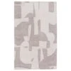 Vivaldi Handmade Abstract Taupe/ Cream Area Rug (6'X9')