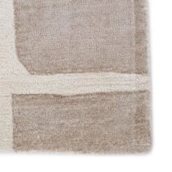 Vivaldi Handmade Abstract Taupe/ Cream Area Rug (6'X9') -France and So Furniture ANT02 3