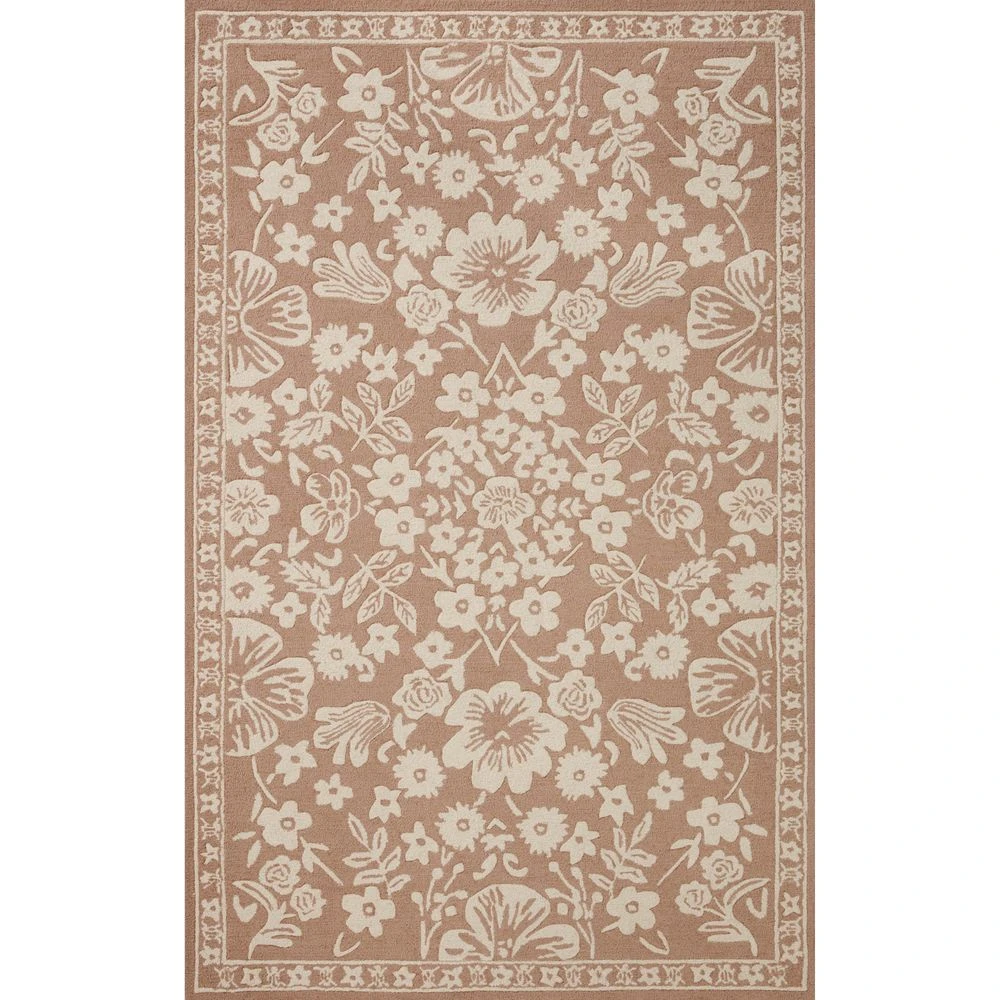 Rifle Paper Co. X Loloi Arboretum Rust 2'-3" X 3'-9" Accent Rug 1 Rifle Paper Co. X Loloi Arboretum Rust 2'-3" X 3'-9" Accent Rug