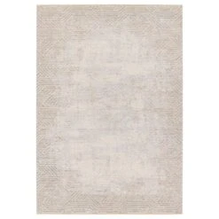 Genevieve Geometric Tan/ Gray Area Rug (9'X13')