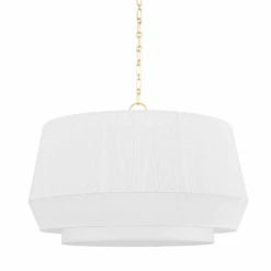 Debi 4 Light Pendant Aged Brass