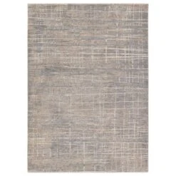 Cosima Striped Silver/ Taupe Runner Rug (3'X10')