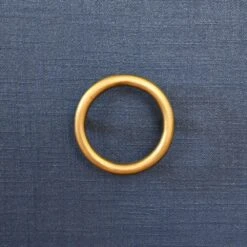 Blanche - Bath Vanity In Textured Navy Linen W/ Ant. Brass Hardware, White Marble Top, And Porcelain Sink -France and So Furniture BLANCHE 20NVY HARDWARE