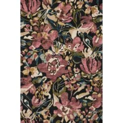 Loloi Belladonna Black / Berry 7'-9" X 9'-9" Area Rug