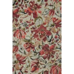 Loloi Belladonna Ivory / Raspberry 2'-0" X 5'-0" Accent Rug