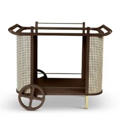 Dinda Bar Cart -France and So Furniture BMJ 71684 04 DindaBarCart NeutralBrown NEF